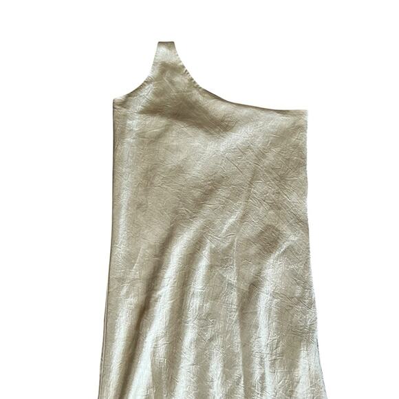 Third Form Women’s Crush Bias One Shoulder Silky Midi Dress In Apple Green Sz 2 - Picture 4 of 14